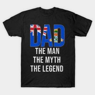 Caymanian Dad The Man The Myth The Legend - Gift for Caymanian Dad With Roots From Caymanian T-Shirt